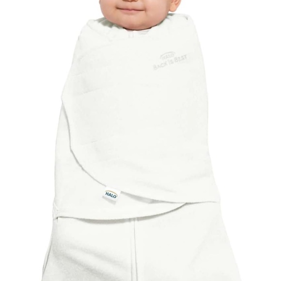 HALO Micro Fleece Sleepsack Swaddle, Wearable Blanket, Cream, Small, 3-6 Months - Picture 5 of 5